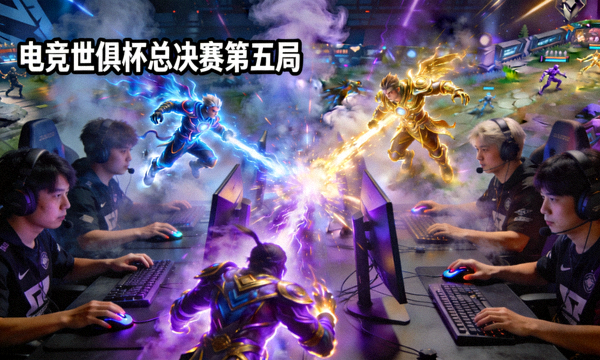 电竞世俱杯总决赛第五局精彩团战集锦画面